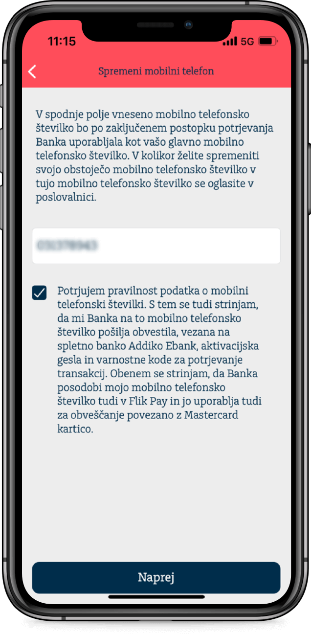 Novosti v mobilni banki potisna obvestila